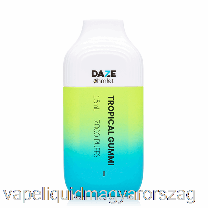 7 Daze Ohmlet 7000 0% Nulla Nikotin Eldobható Trópusi Gummi Vape Folyadék